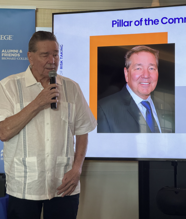 John Hart Speaking at a Group Event