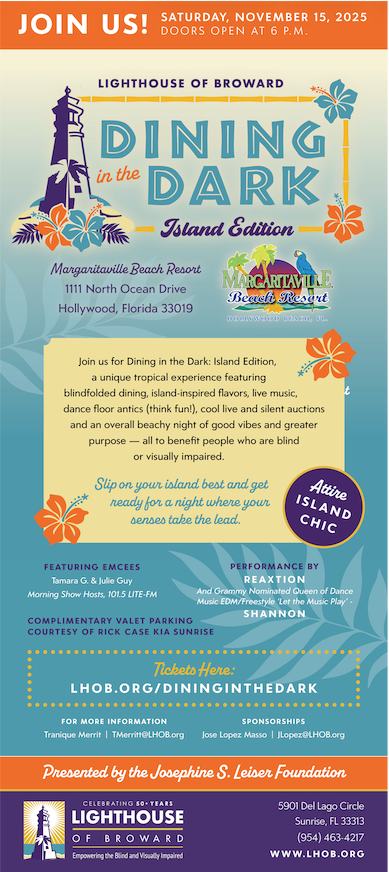 11th Annual Dining in the Dark: Island Edition