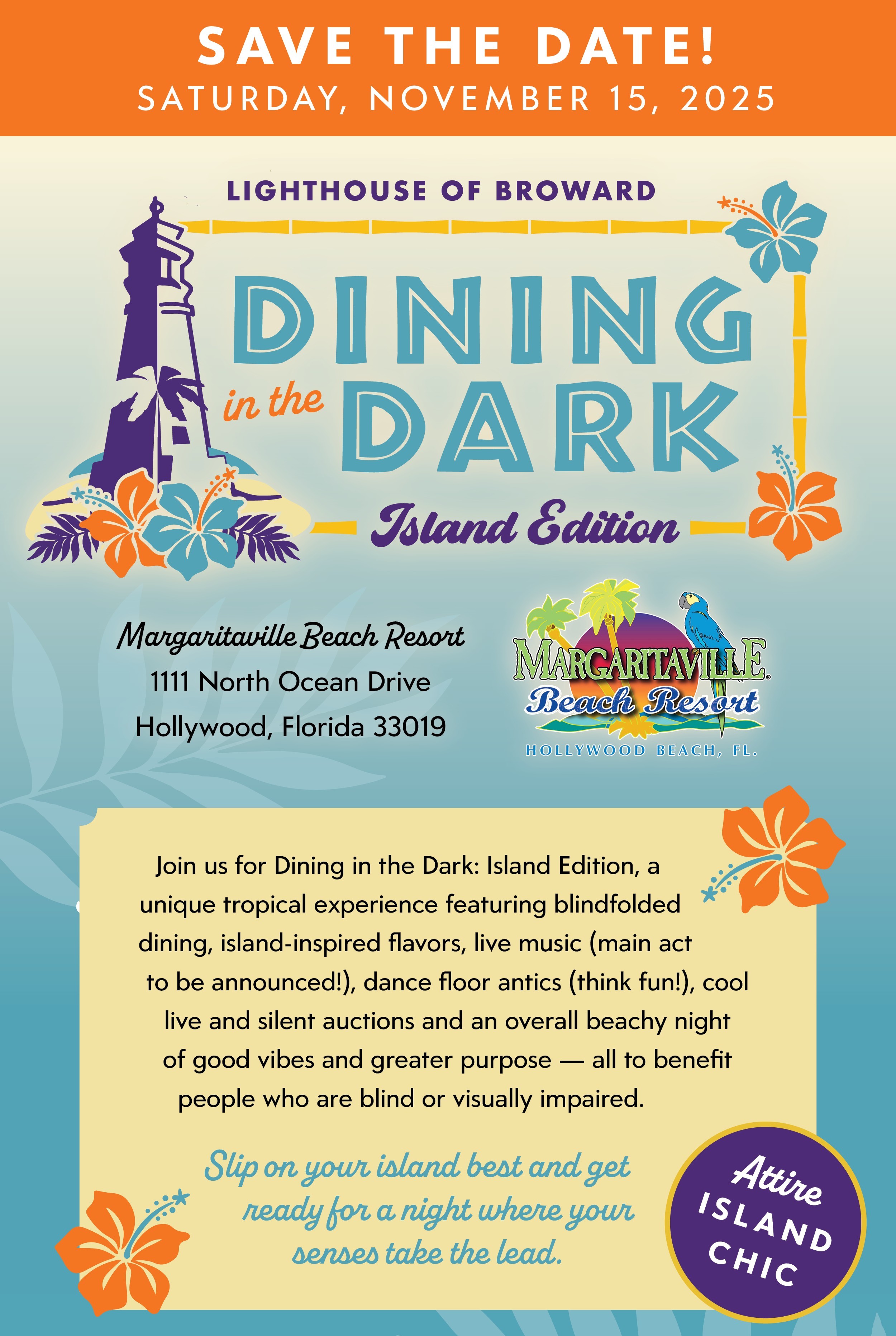 Join us for Dining in the Dark: Island Edition