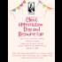 A beige flyer of the Client Appreciation Day and Resource Fair decorated with a streamer on the top left and top right