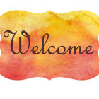 Welcome sign